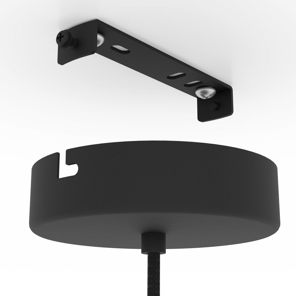 HÄNGELEUCHTE 28/110 cm  - Schwarz, Basics, Textil/Metall (28/110cm) - Eglo