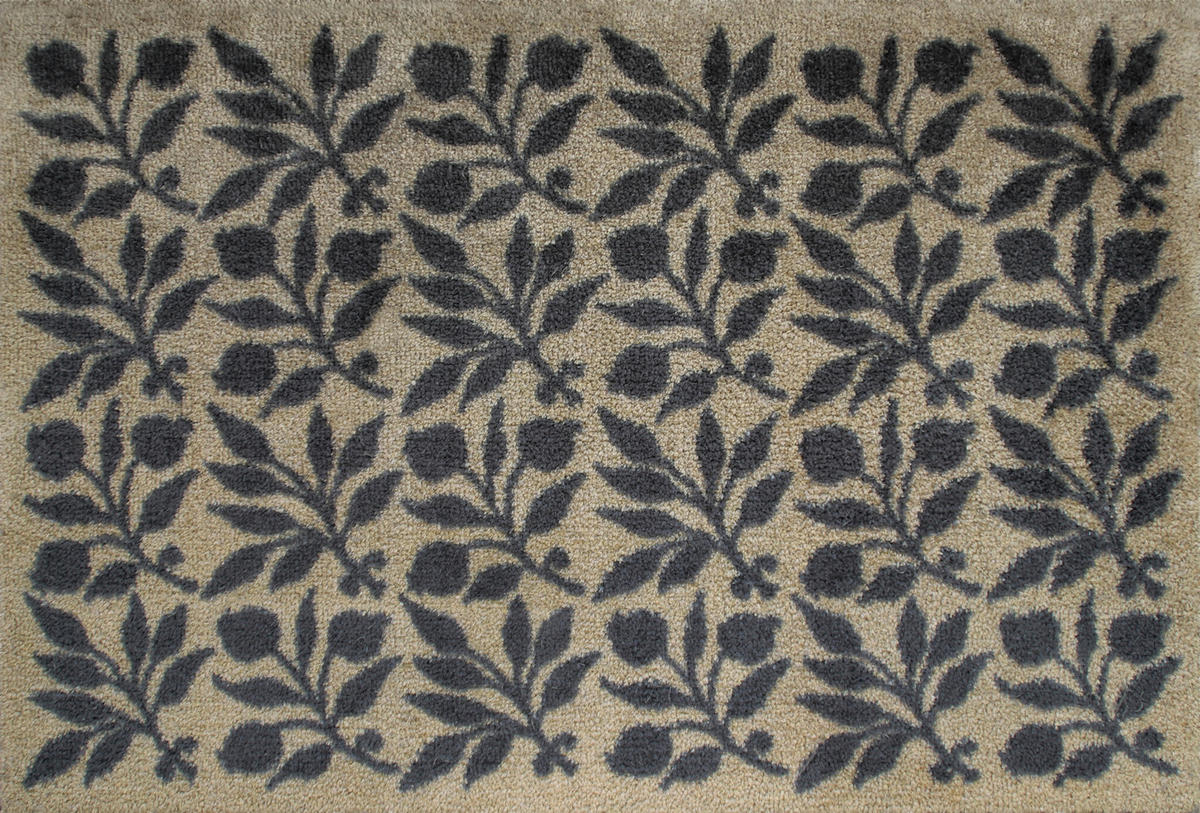 FUßMATTE 60/85 cm Rosehip gold  - Grün, Design, Kunststoff/Textil (60/85cm) - wash+dry