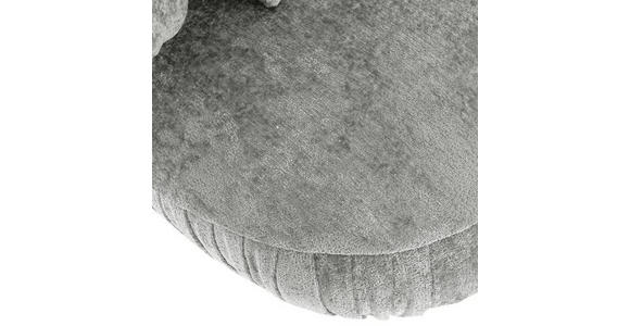 BIGSOFA in Chenille Grau  - Schwarz/Grau, Design, Holz/Textil (245/85/110cm) - Landscape