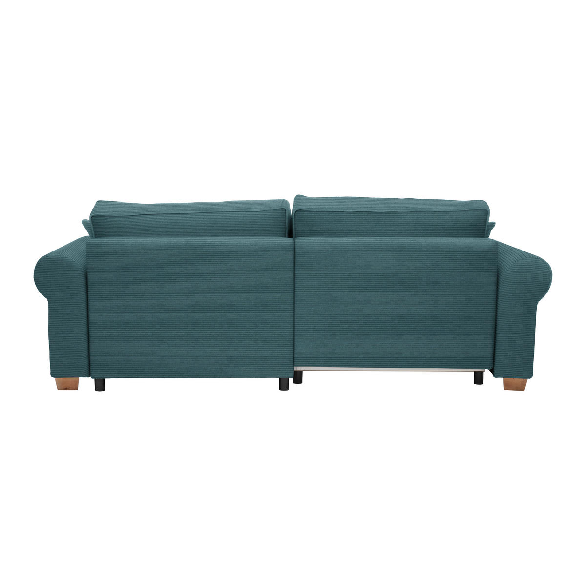 HÖRNSOFFA i petrol  - petrol, Modern, trämaterial/trä (255/185cm) - MID.YOU