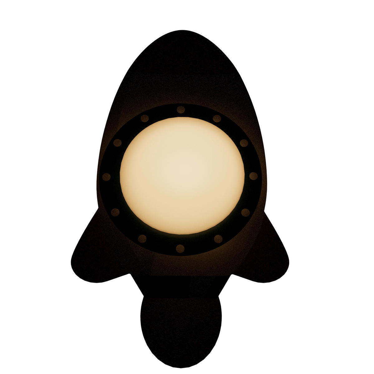 LED-KINDERDECKENLEUCHTE Rakete Starlight 78/48/7 cm   - Weiß, Basics, Holz (78/48/7cm)