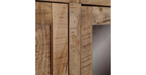 HIGHBOARD  in 95/145/40 cm  - Schwarz/Naturfarben, Design, Glas/Holz (95/145/40cm) - Landscape