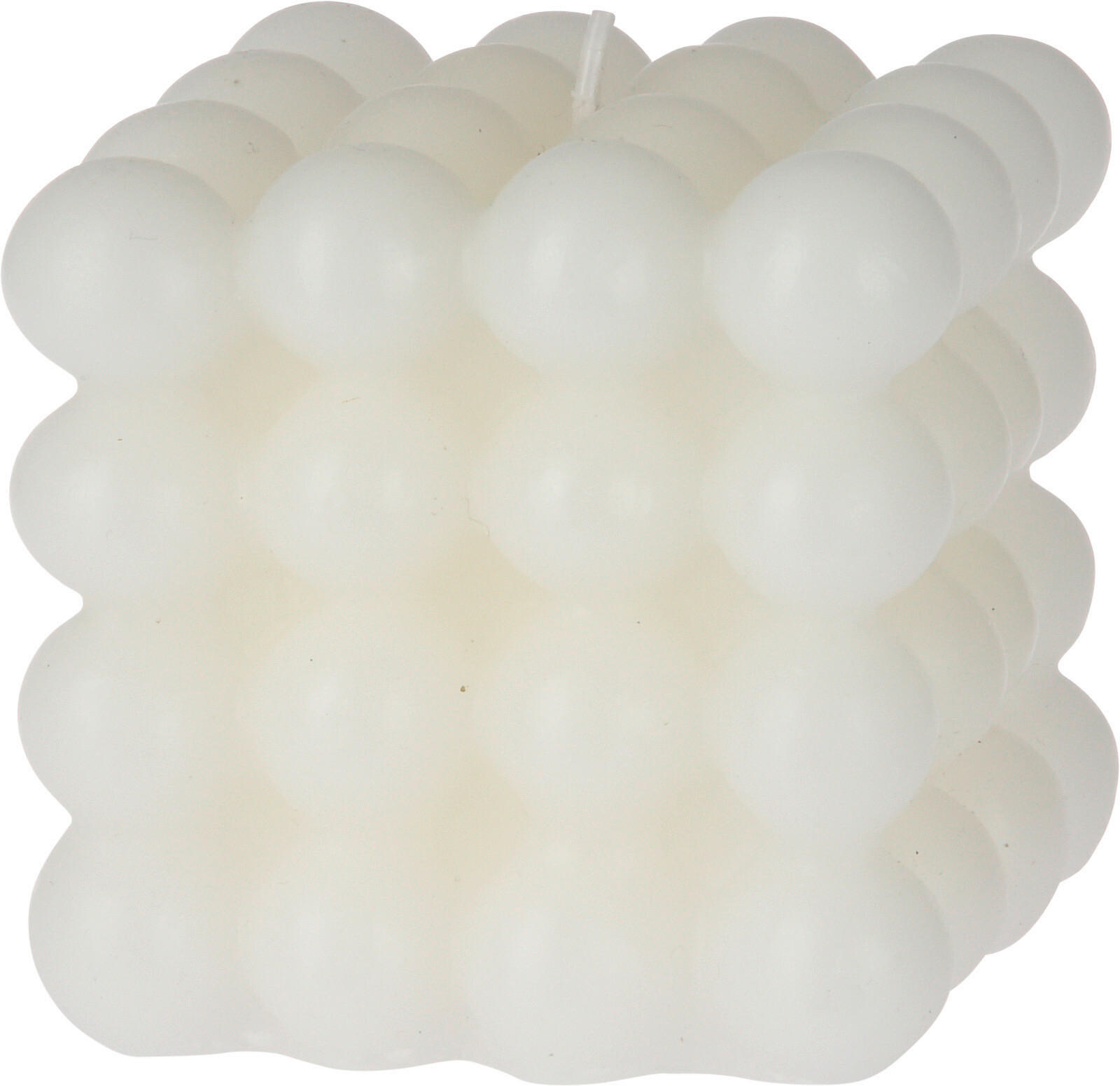 SVIEČKA - biela, Basics, prírodné materiály (7.5/7.5/7.5cm)