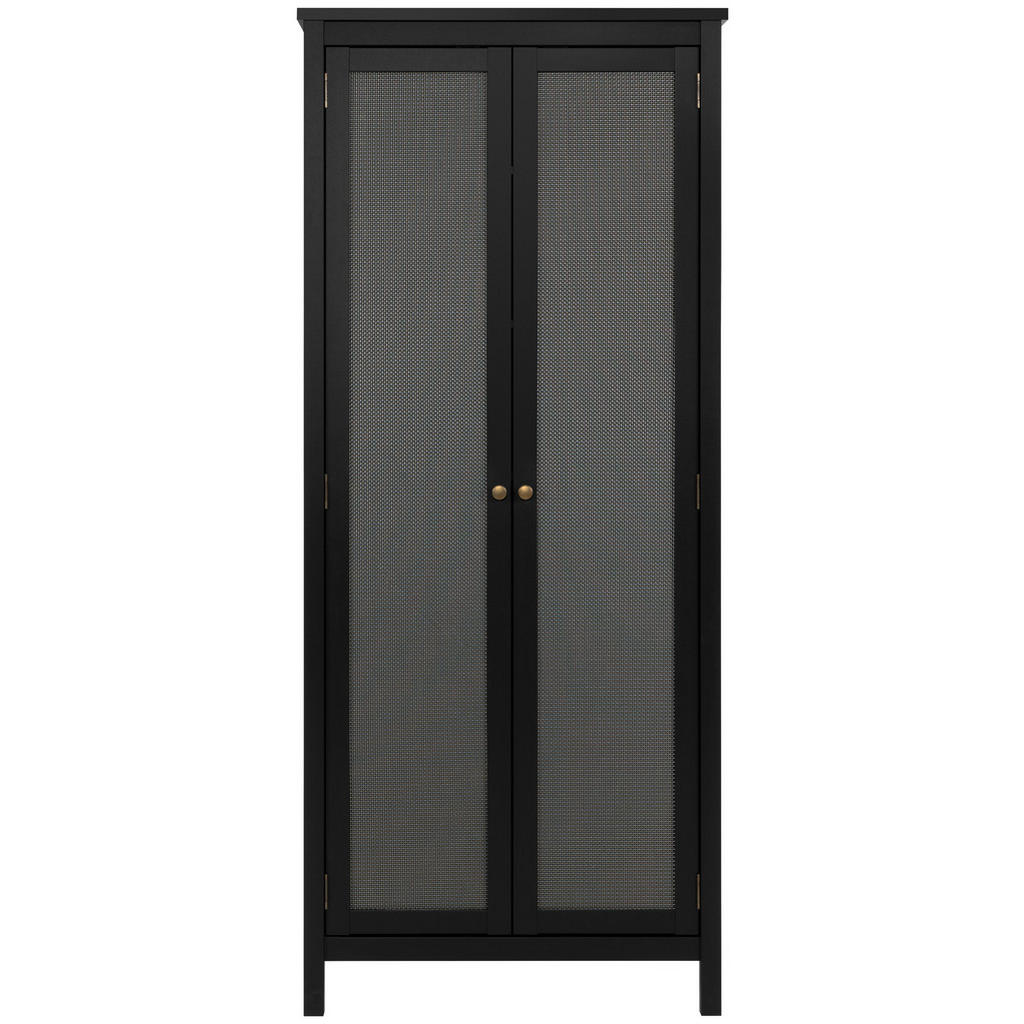 Thumbnail - Mid.you Mehrzweckschrank, Schwarz, Metall, 5 Fächer, 80x187x40 cm, stehend, Waschküche, Mehrzweckschränke
