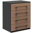 SIDEBOARD 60/76,5/43 cm - Eichefarben/Anthrazit, Design, Holzwerkstoff/Metall (60/76,5/43cm) SIDEBOARD 60/76,5/43 cm - Eichefarben/Anthrazit, Design, Holzwerkstoff/Metall (60/76,5/43cm)