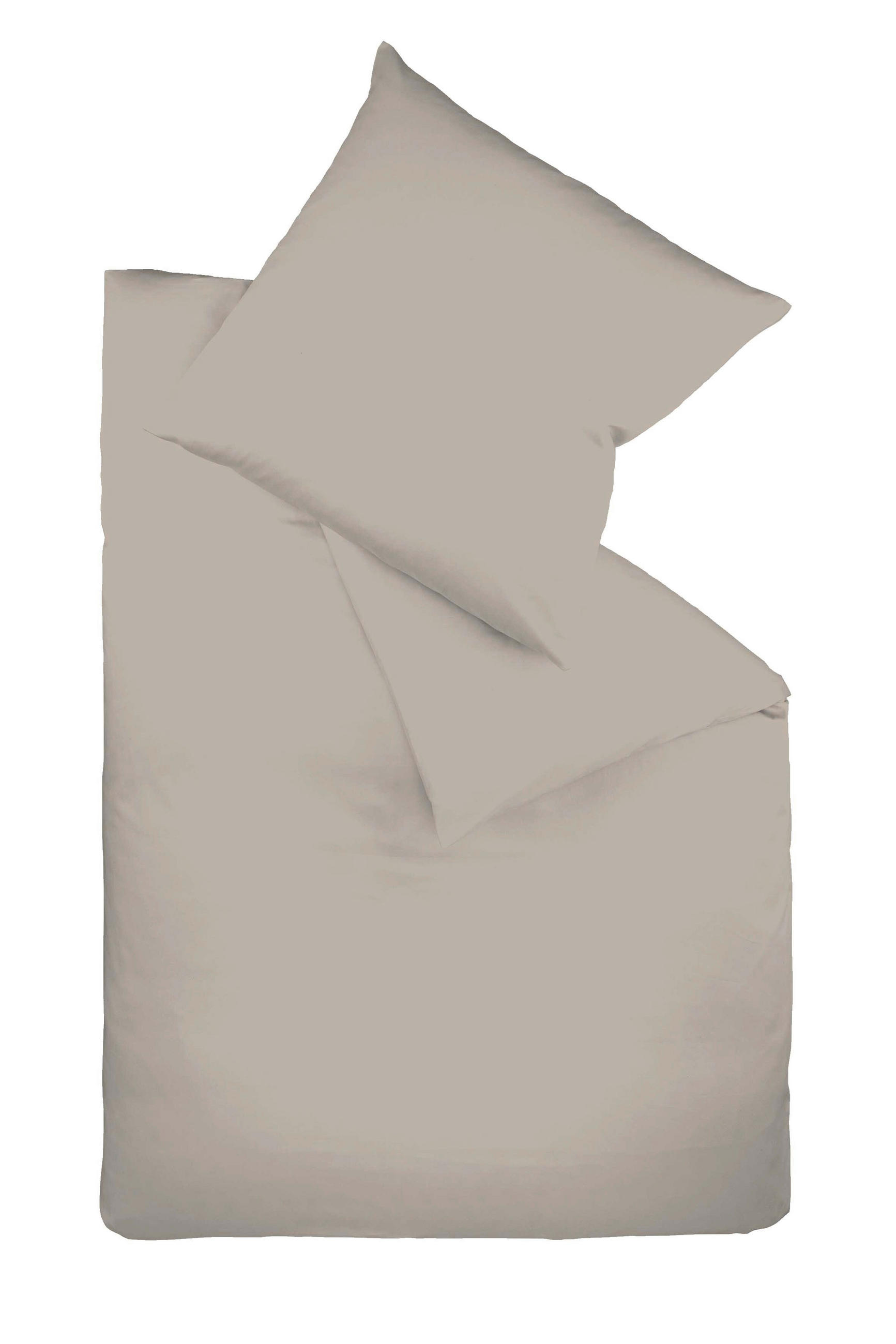 BETTWÄSCHE Satin 155/200 cm  - Taupe, Basics, Textil (155/200cm) - Fleuresse