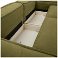 SCHLAFSOFA Webstoff Dunkelgrün  - Dunkelgrün/Schwarz, KONVENTIONELL, Kunststoff/Textil (256/83/115cm) - Carryhome