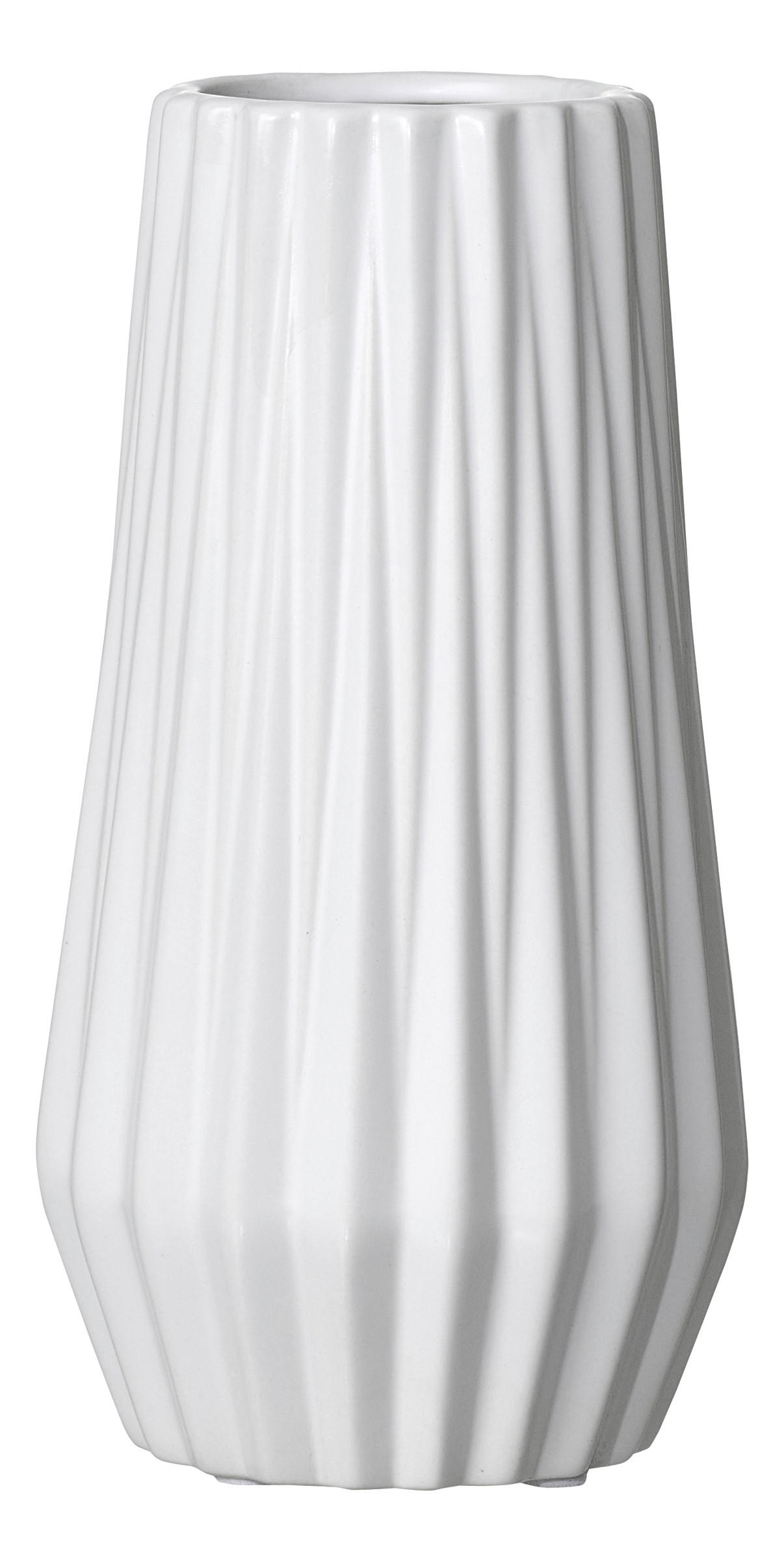 VASE Lagos 21 cm  - Weiß, KONVENTIONELL, Keramik (12/12/21cm) - Ritzenhoff Breker