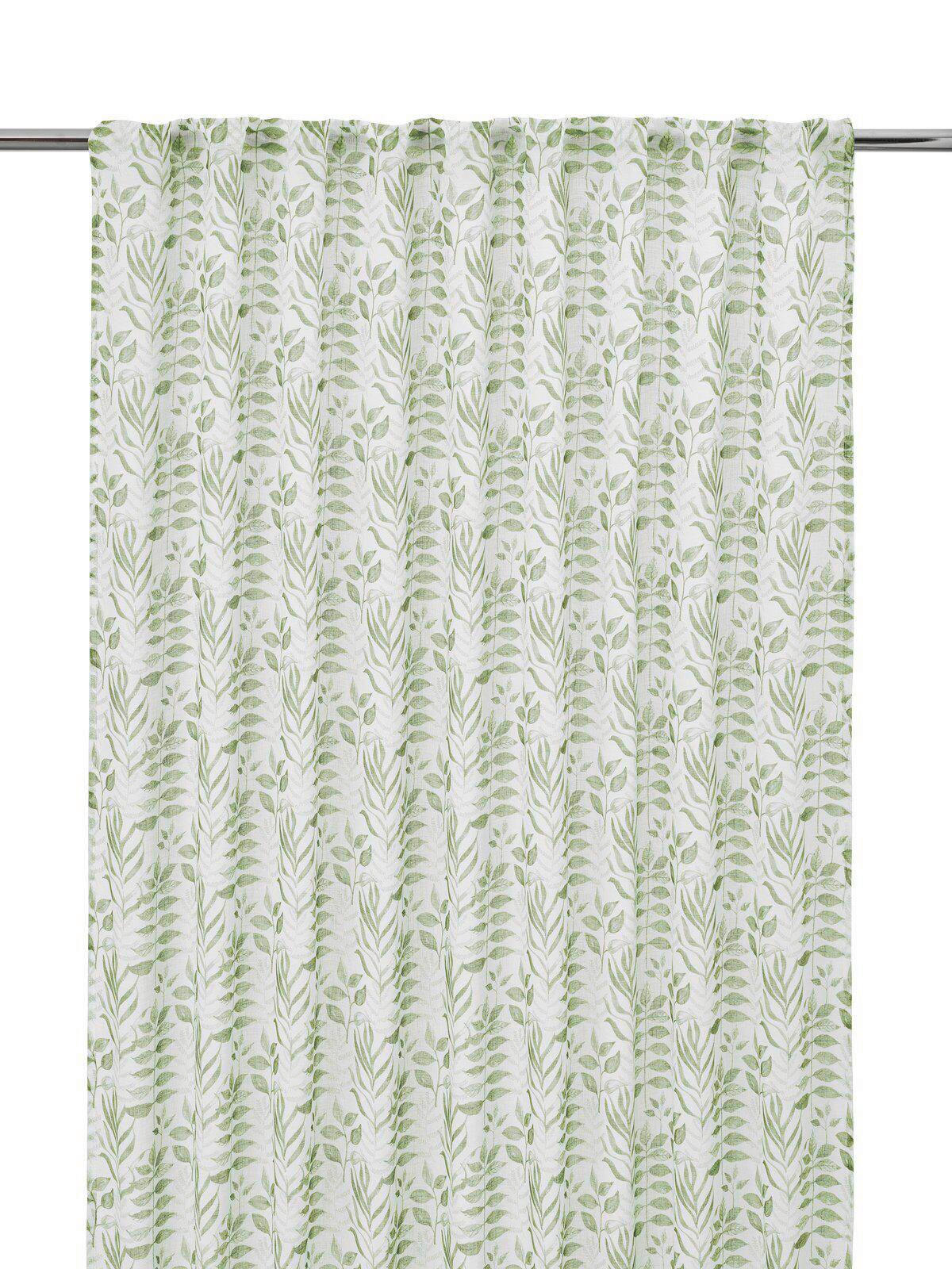 FERTIGVORHANG halbtransparent  - Hellgrün, Design, Textil (140/280cm) - Svanefors