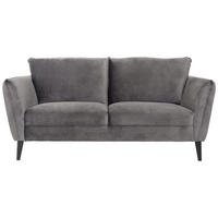2-SITS SOFFA i trä, textil mörkgrå  - mörkgrå/svart, Basics, trä/textil (169/85/90cm) - Hom`in