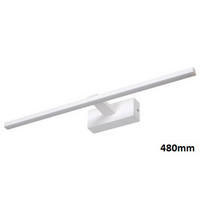 ZIDNA LED LAMPA - bela, Osnovno, metal/plastika (46/14cm)