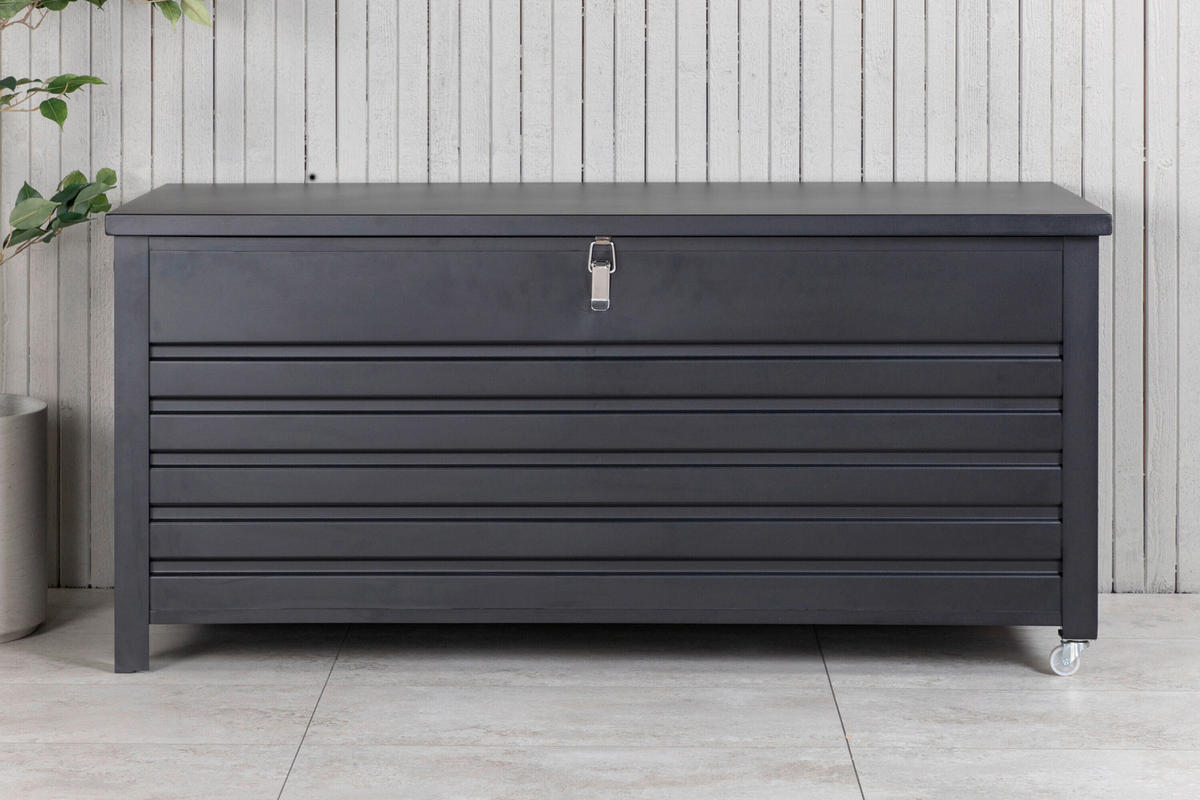 KUDDBOX - svart, Modern, metall/textil (130/60/60cm) - Gardenson