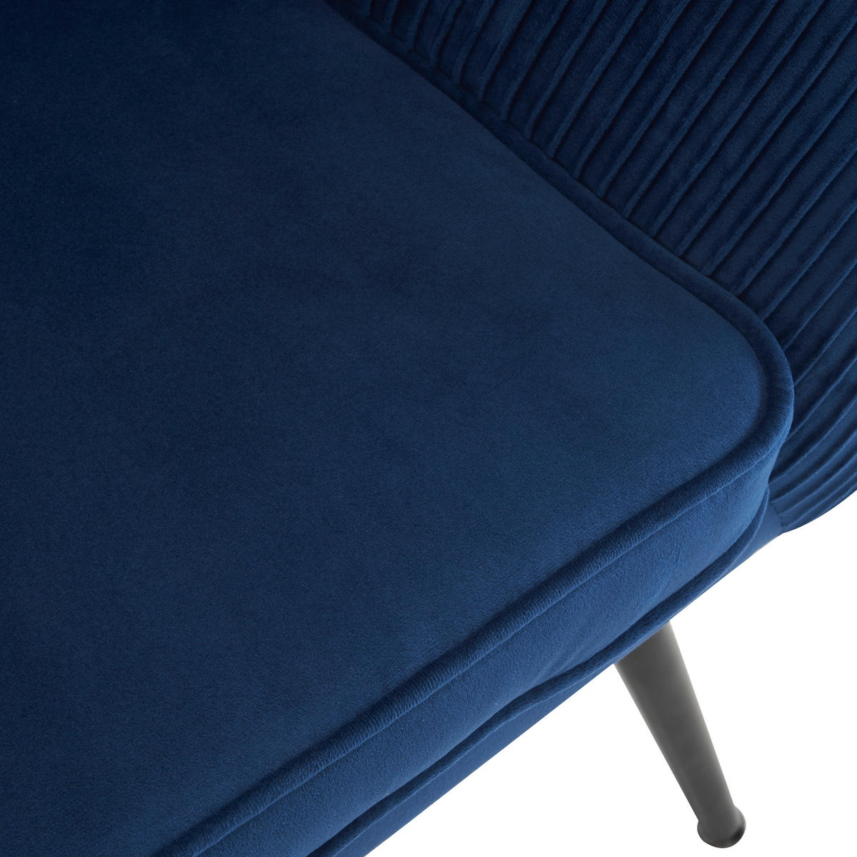 KRESLO, textil, modrá - čierna/modrá, Modern, kov/textil (69/75/65cm) - P & B
