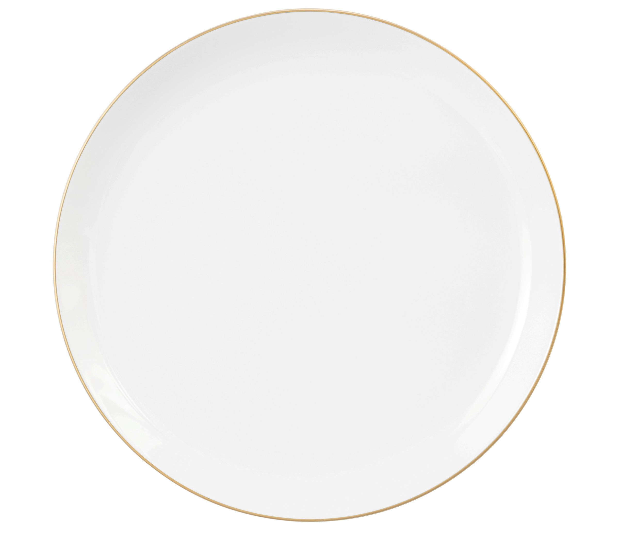MATTALLRIK 27,5 cm  - vit/guldfärgad, Basics, keramik (27,5cm) - Seltmann Weiden