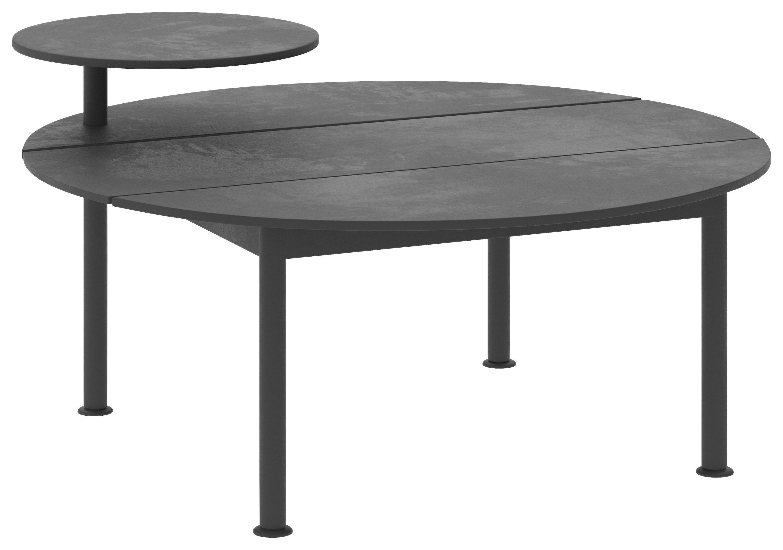 COUCHTISCH rund Anthrazit - Anthrazit, Design, Metall (100cm) - Lomoco