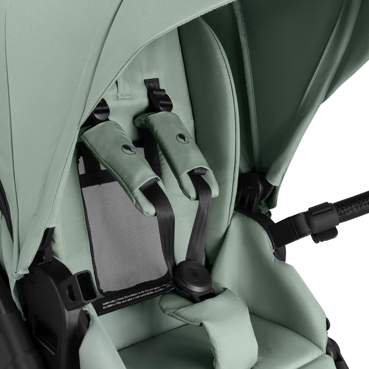 KINDERWAGEN Salsa 5 Air  - Pastellgrün/Schwarz, Basics, Textil/Metall (63/118/95,5cm) - ABC Design