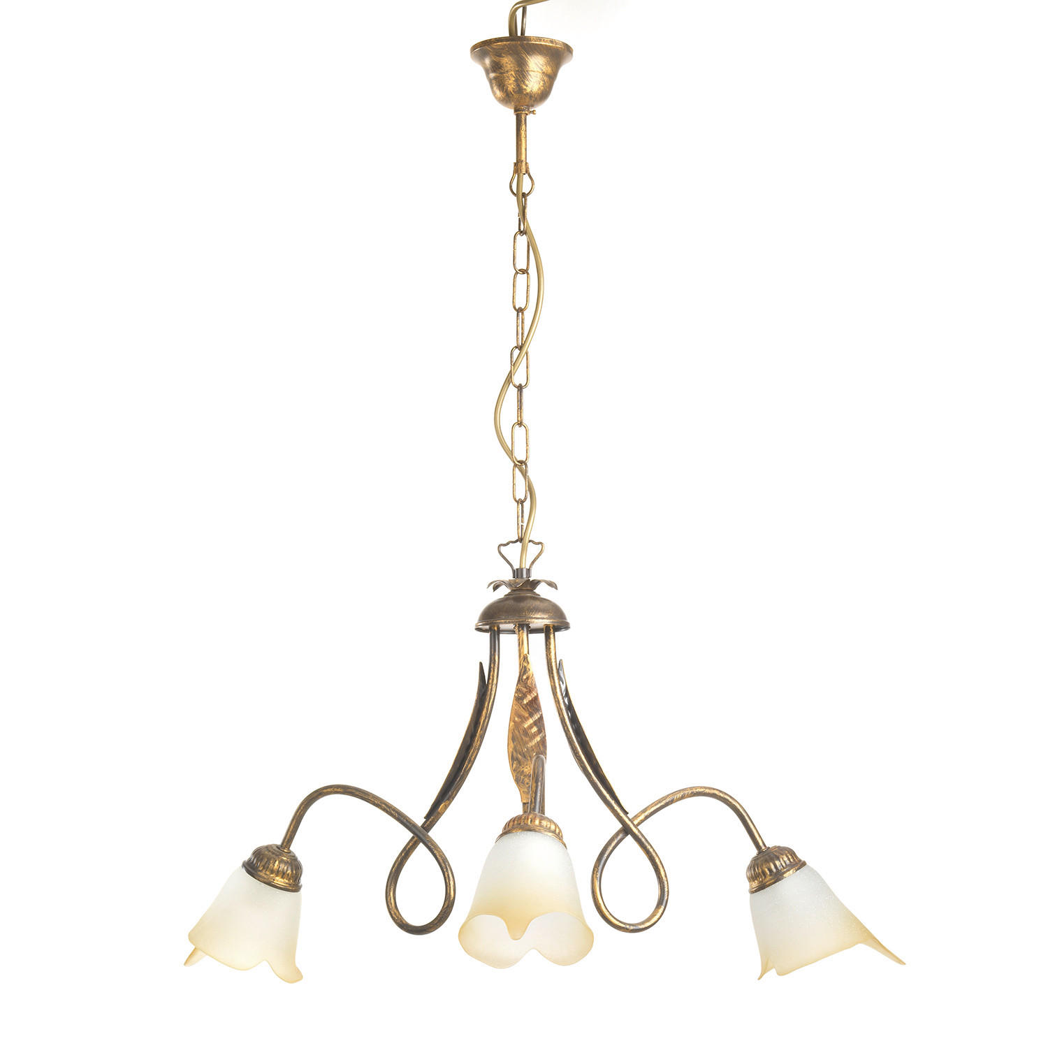 KRONLEUCHTER 65/82 cm   - KONVENTIONELL, Glas/Metall (65/82cm)