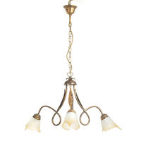 KRONLEUCHTER 65/82 cm   - KONVENTIONELL, Glas/Metall (65/82cm)