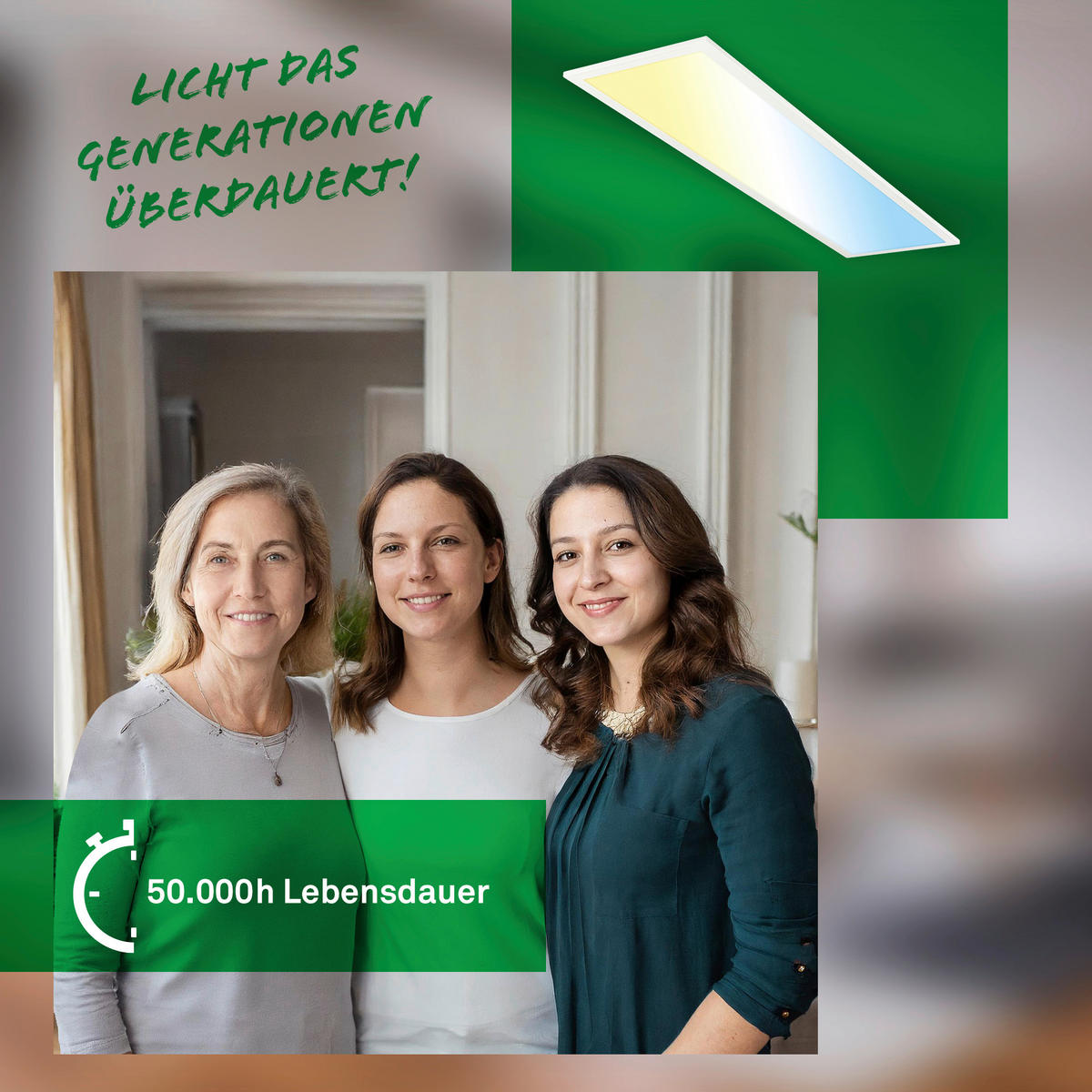 LED-DECKENLEUCHTE 100/25/6 cm   - Weiß, Design, Kunststoff (100/25/6cm)