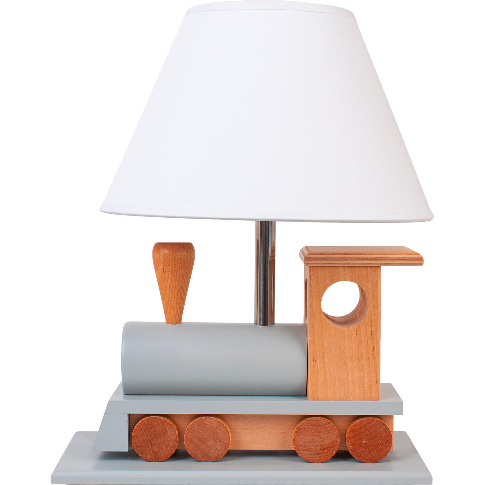 KINDERTISCHLEUCHTE 32/14/27 cm   - Naturfarben/Grau, Basics, Holz (32/14/27cm)