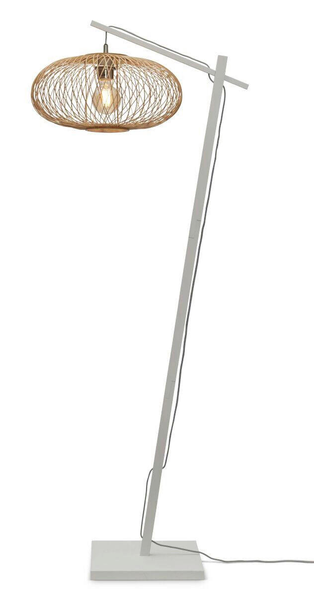 STOJACÍ LAMPA, 150/40/62 cm - bílá/přírodní barvy, Trend (150/40/62cm) - Good & Mojo
