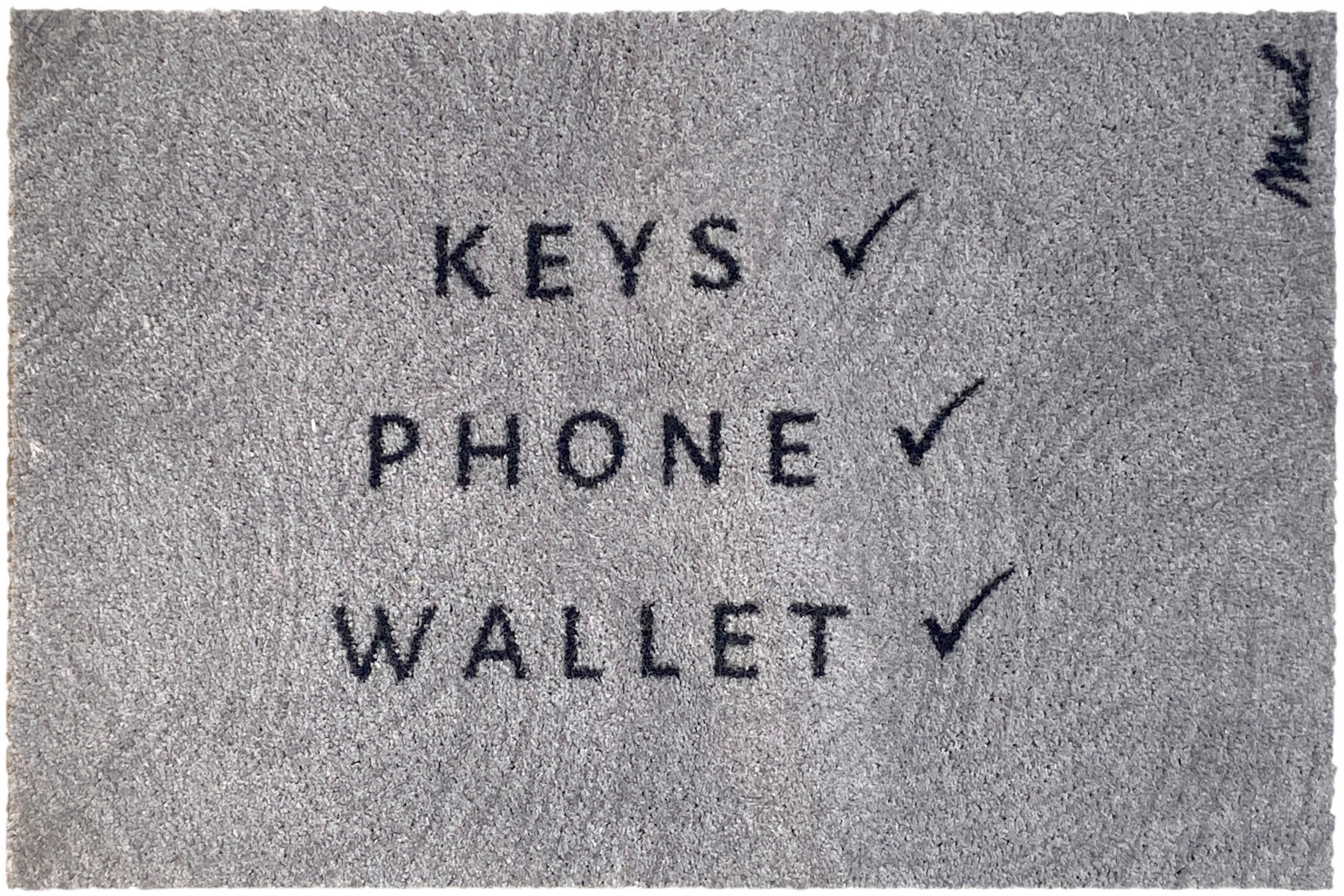 FUßMATTE  50/75 cm  Hellgrau  - Hellgrau, Trend, Kunststoff (50/75cm) - madaboutmats