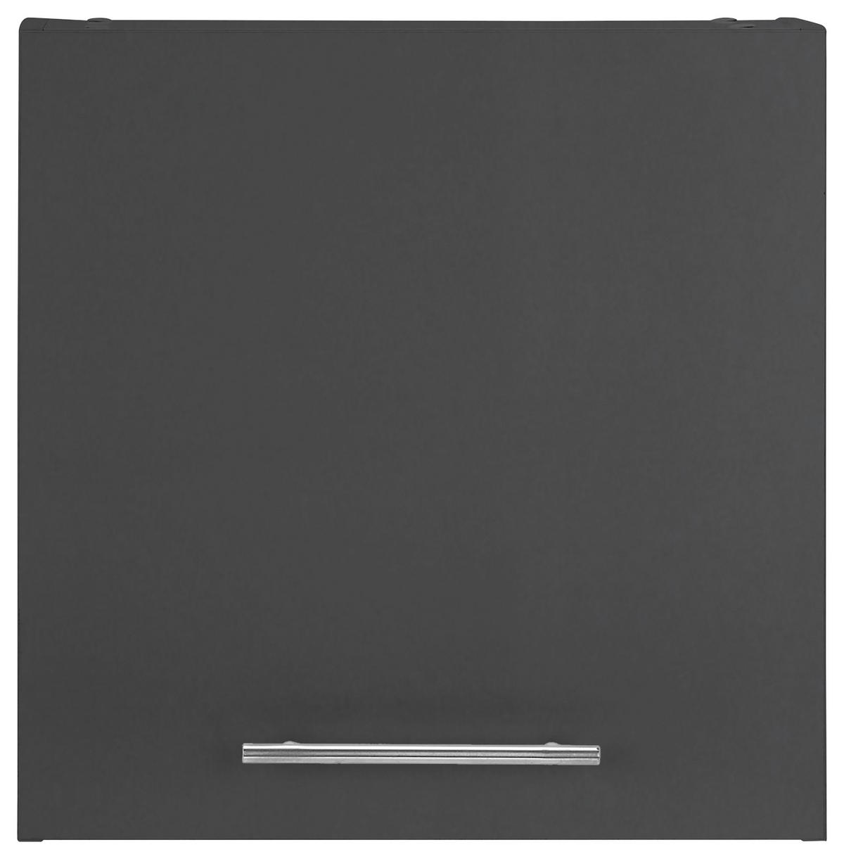 AUFSATZSCHRANK 50/50/31 cm  in  - Chromfarben/Anthrazit, Design, Holzwerkstoff/Metall (50/50/31cm)