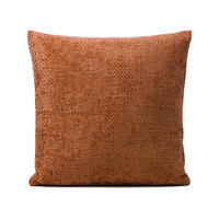 DEKORAČNÍ POLŠTÁŘ 50/50 cm - rezavá, Design, textil (50/50cm) - Novel