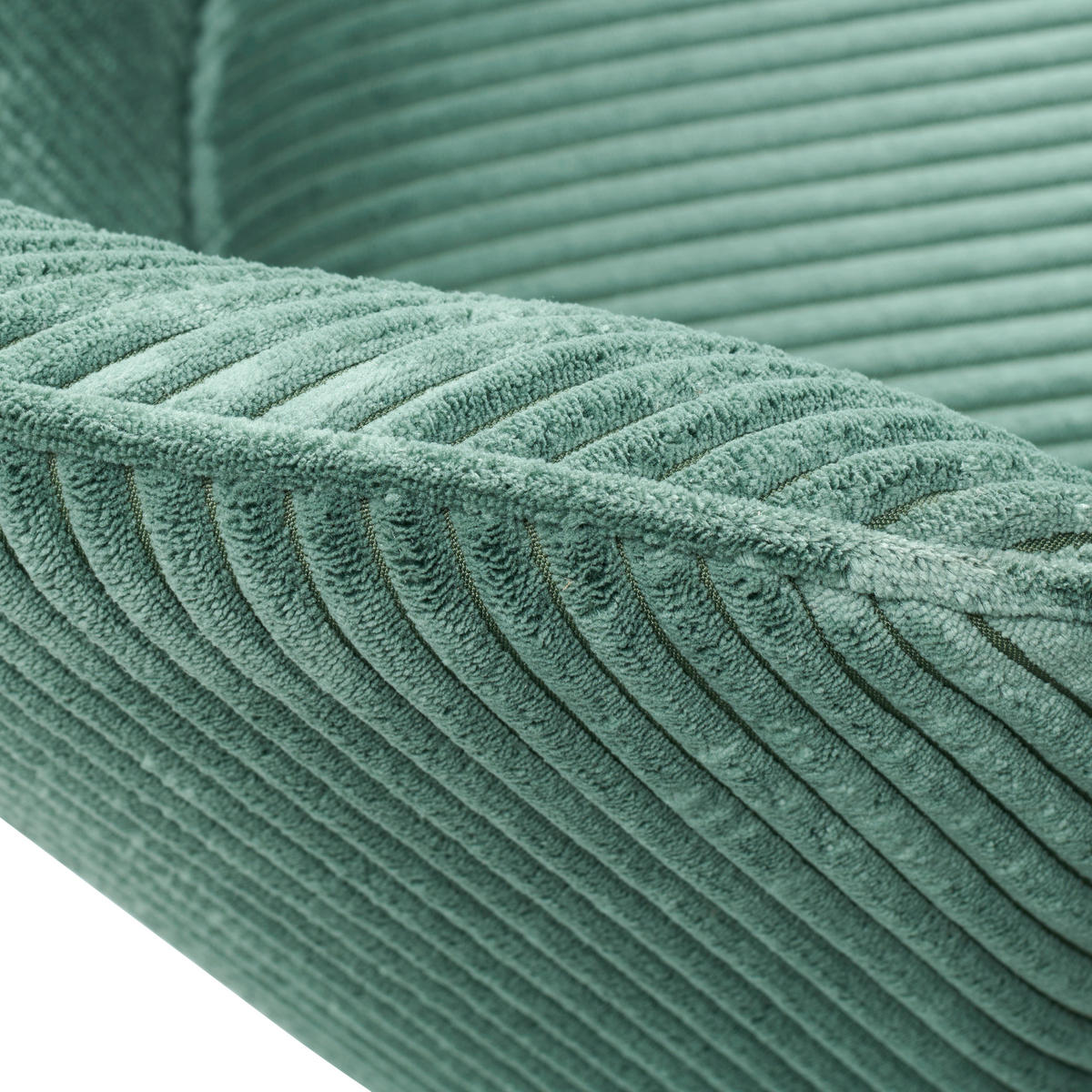 STUHL Cord Grün, Naturfarben Buche massiv  - Naturfarben/Grün, LIFESTYLE, Holz/Textil (61/79/61cm) - MID.YOU