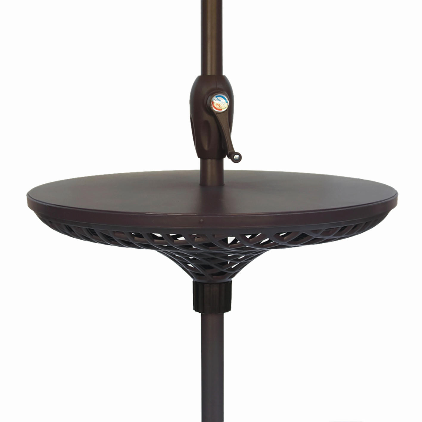 GARTENTISCH 58,2/18/58,2 cm Kunststoff rund  - Schwarz, MODERN, Kunststoff (58,2/18/58,2cm) - Gardenson