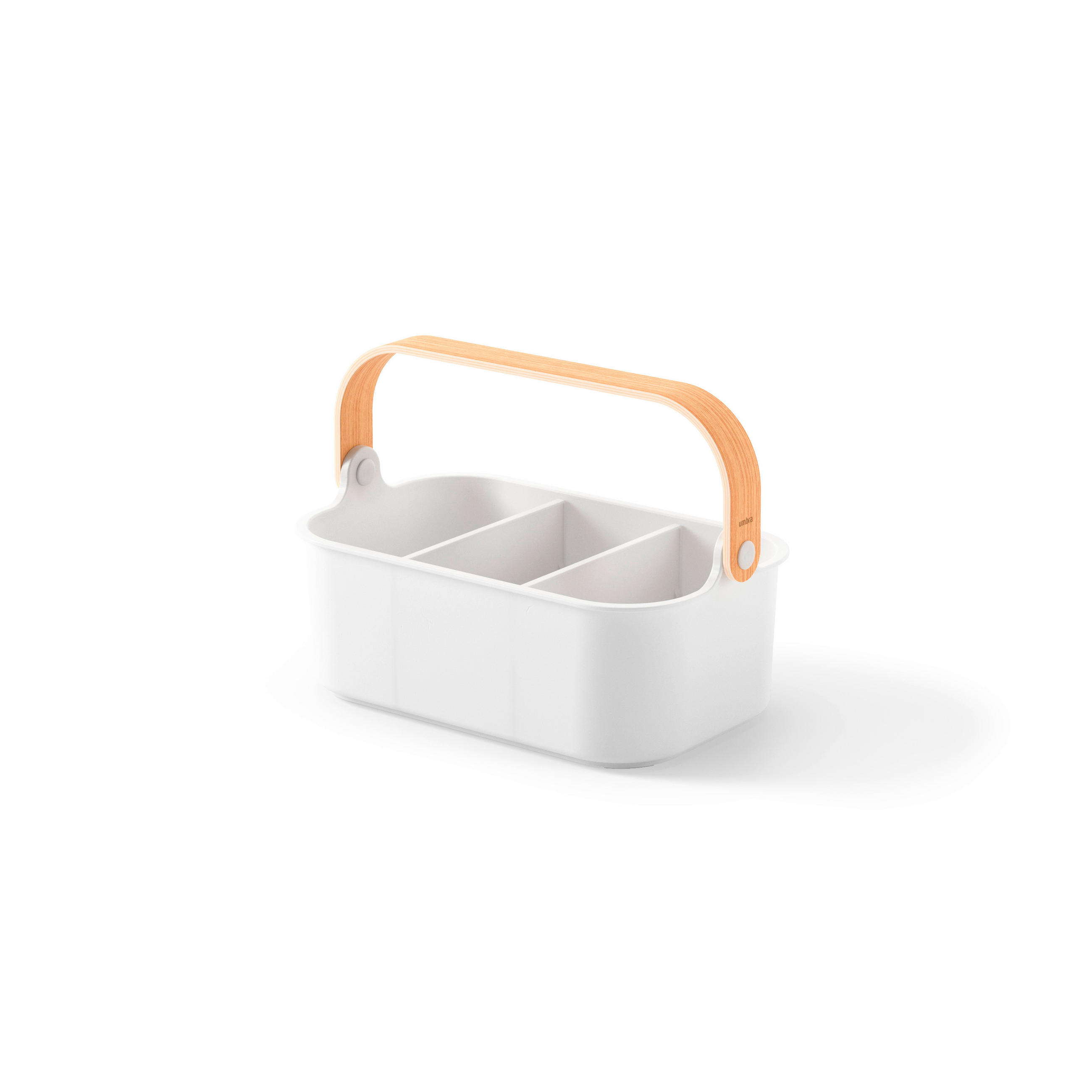 ORGANIZATOR - bijela/prirodne boje, Basics, drvo/plastika (17/12/28cm) - Umbra