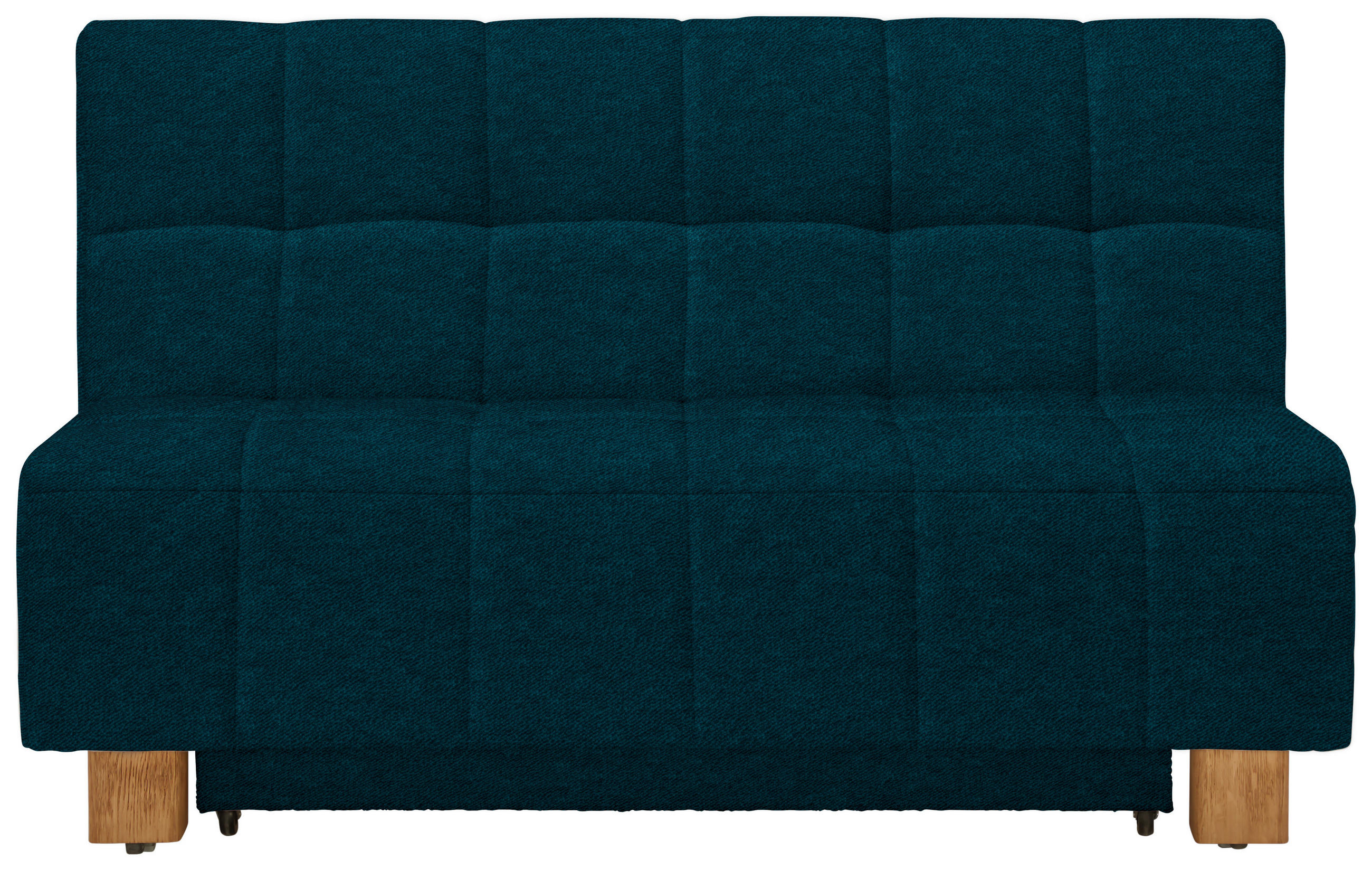 SCHLAFSOFA in Webstoff Petrol  - Petrol/Naturfarben, MODERN, Holz/Textil (145/92/102cm) - Novel