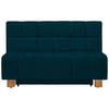 SCHLAFSOFA in Textil Petrol  - Petrol/Naturfarben, Modern, Holz/Textil (145/92/102cm) - Novel