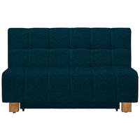 SCHLAFSOFA in Webstoff Petrol  - Petrol/Naturfarben, MODERN, Holz/Textil (145/92/102cm) - Novel