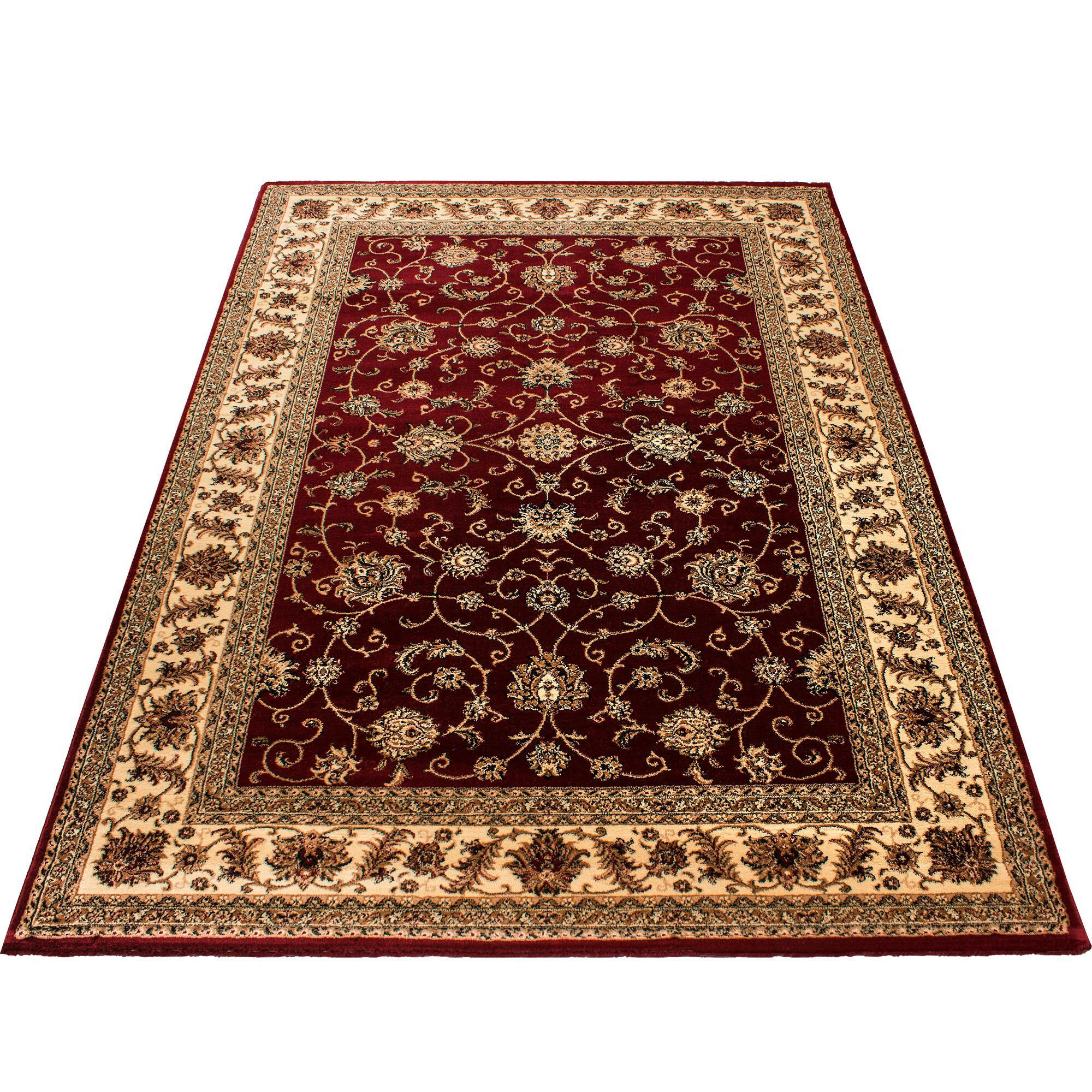 VÄVD MATTA 300/400 cm Marrakesh  - beige/röd, Klassisk, textil (300/400cm) - Novel