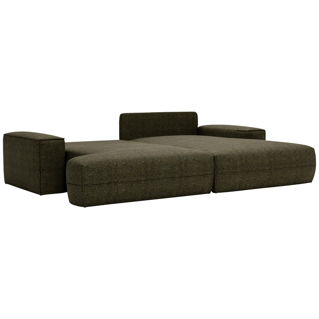 Thumbnail - Livetastic Ecksofa, Grün, Textil, 4-Sitzer, Füllung: Schaumstoff, Ottomane rechts, L-Form, 272x156 cm, Made in EU, Liege...