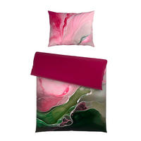 OBOJESTRANSKA POSTELJNINA 140/200 cm saten pink  - pink, tekstil (140/200cm) - Esposa