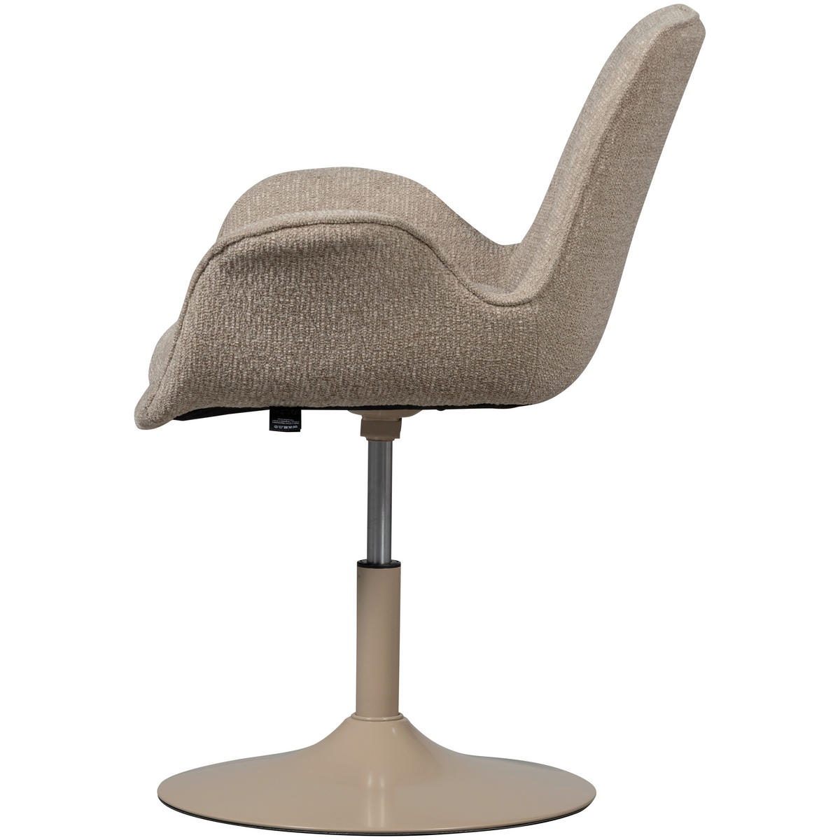 ARMLEHNSTUHL   Webstoff  - Sandfarben, MODERN, Textil/Metall (70/90/66cm) - Livetastic