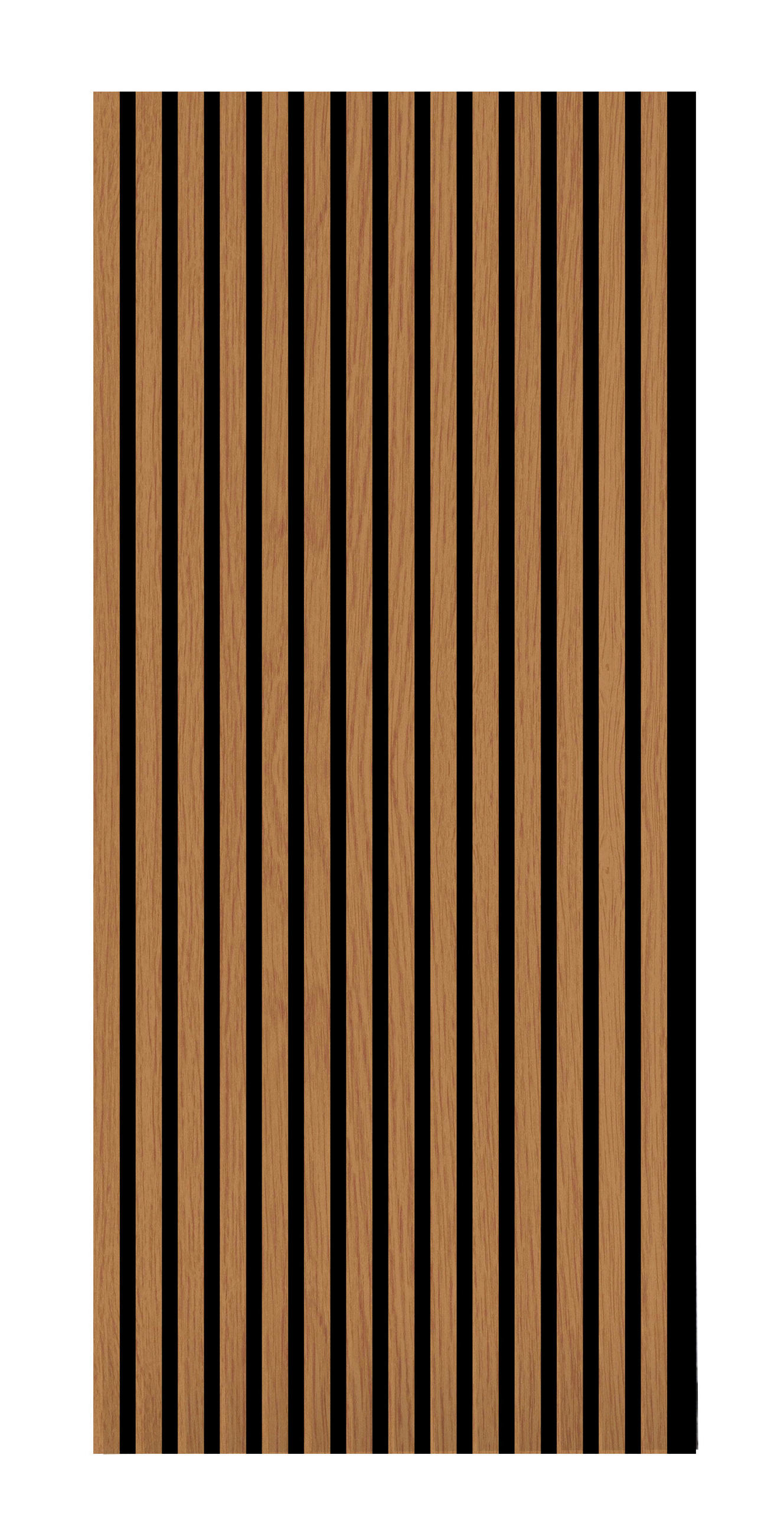 AKUSTIKPANEEL Eiche foliert 57.25/1.9/119 cm  - Eichefarben, KONVENTIONELL, Holzwerkstoff/Textil (57.25/1.9/119cm)