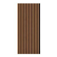 AKUSTIKPANEEL Eiche foliert 57.25/1.9/119 cm  - Eichefarben, KONVENTIONELL, Holzwerkstoff/Textil (57.25/1.9/119cm)