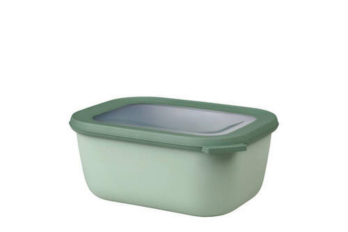 ÉTELTÁROLÓ DOBOZ  1,5 l  - zsályazöld/áttetsző, Konventionell, műanyag (21/9/16cm) - Mepal
