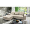 ECKSOFA Beige Struktur, Bouclé  - Beige/Schwarz, Design, Kunststoff/Textil (175/270cm) - MID.YOU