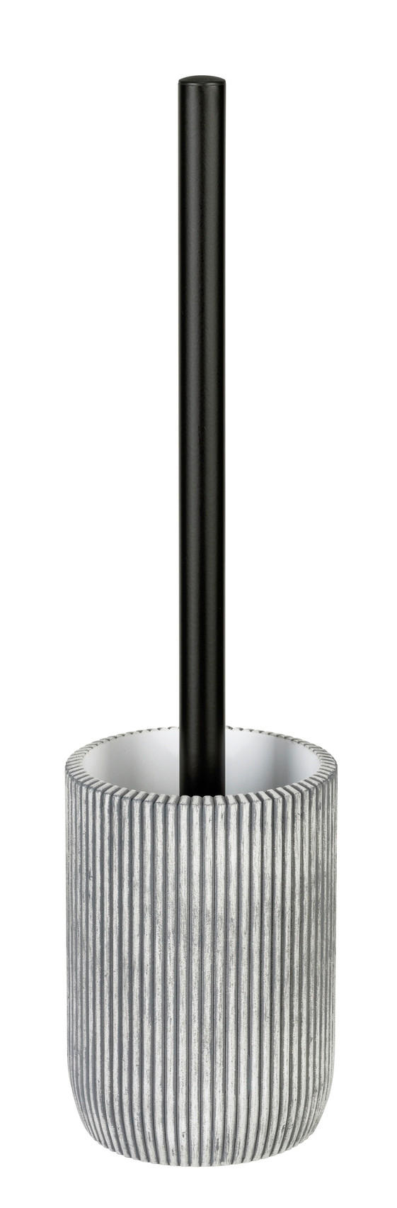 WC-BÜRSTENGARNITUR - Schwarz/Grau, KONVENTIONELL, Kunststoff/Metall (9,5/37/9,5cm) - Schöner Wohnen