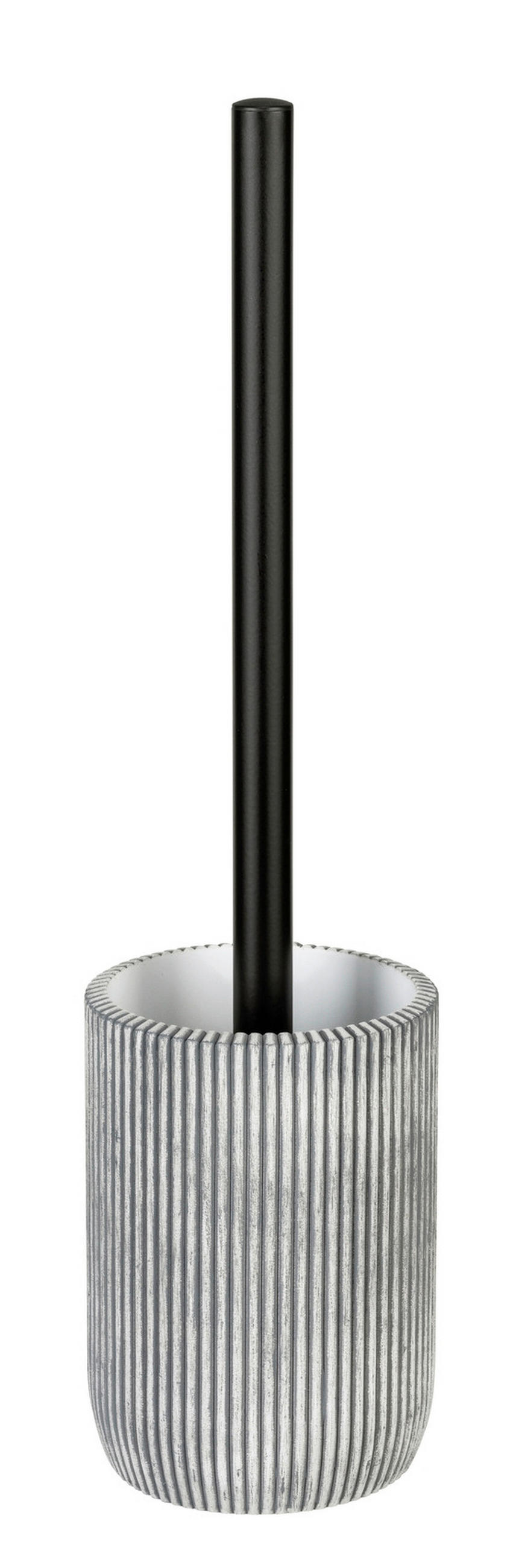 WC-BÜRSTENGARNITUR - Schwarz/Grau, KONVENTIONELL, Kunststoff/Metall (9,5/37/9,5cm) - Schöner Wohnen