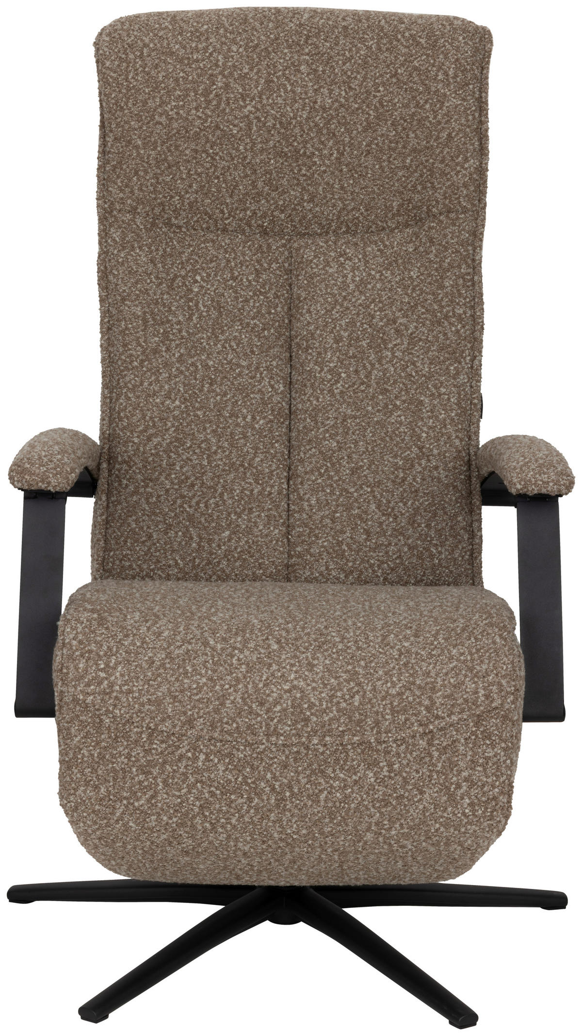 RELAXSESSEL Webstoff    - Taupe/Schwarz, Design, Holz/Textil (67/114/84cm) - Livetastic