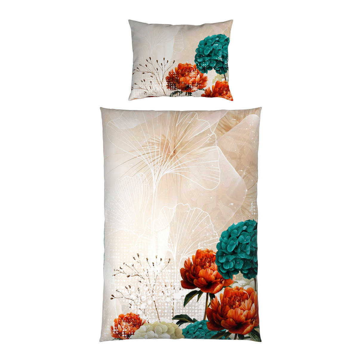 BETTWÄSCHESET TANJA Satin 160/210 cm  65 cm/100 cm  - Multicolor, Konventionell, Textil (160/210cm) - Esposa