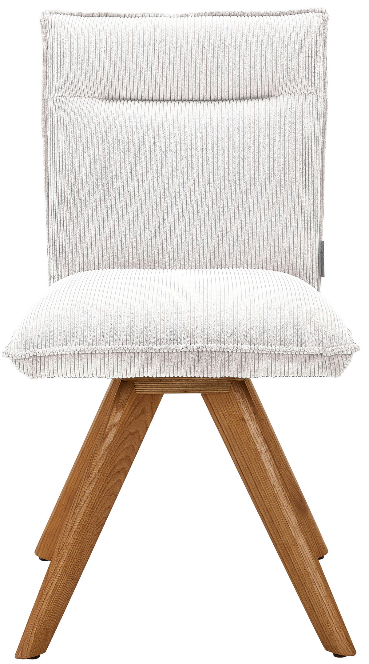 STUHL  in Feincord  - Wildeiche/Creme, Design, Holz/Textil (47/87/62cm) - Johann Jakob