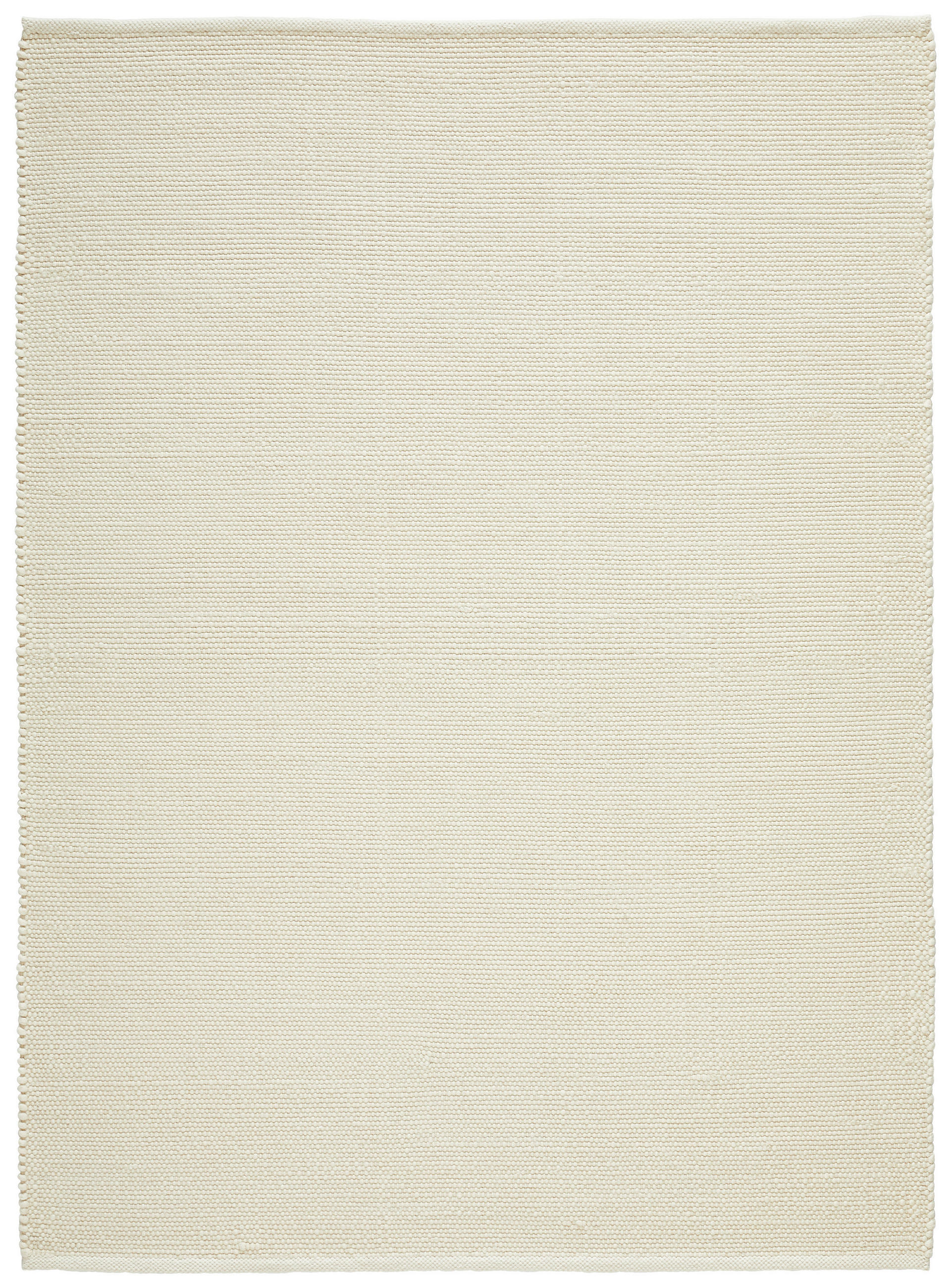 Linea Natura Handwebteppich Weiß 80x150 cm