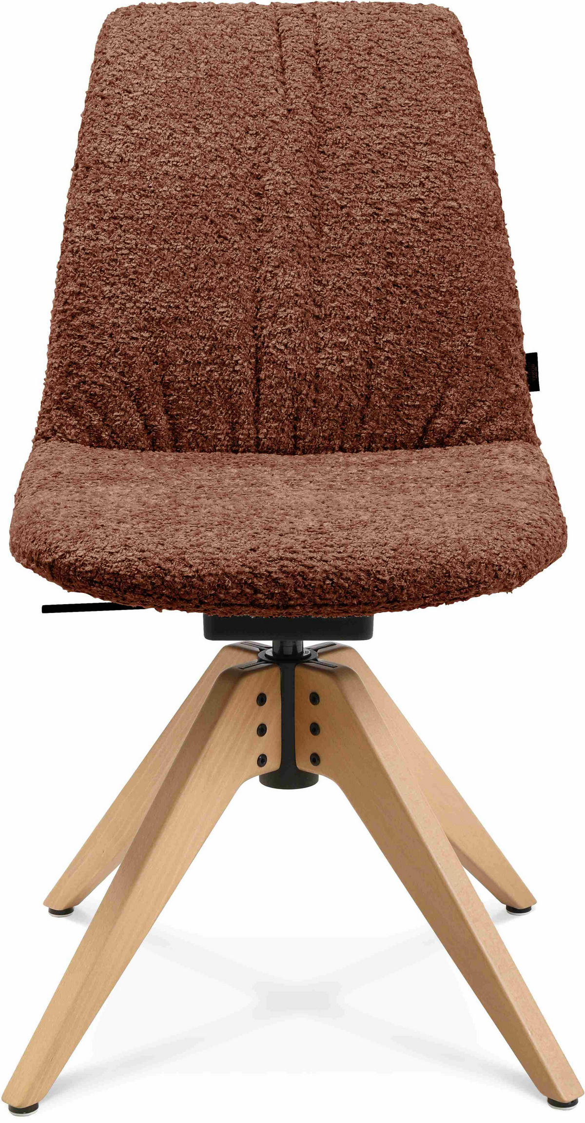 STUHL  in Webstoff  - Eichefarben/Kupferfarben, Design, Holz/Textil (46/82,5-85,25/55cm) - Johann Jakob