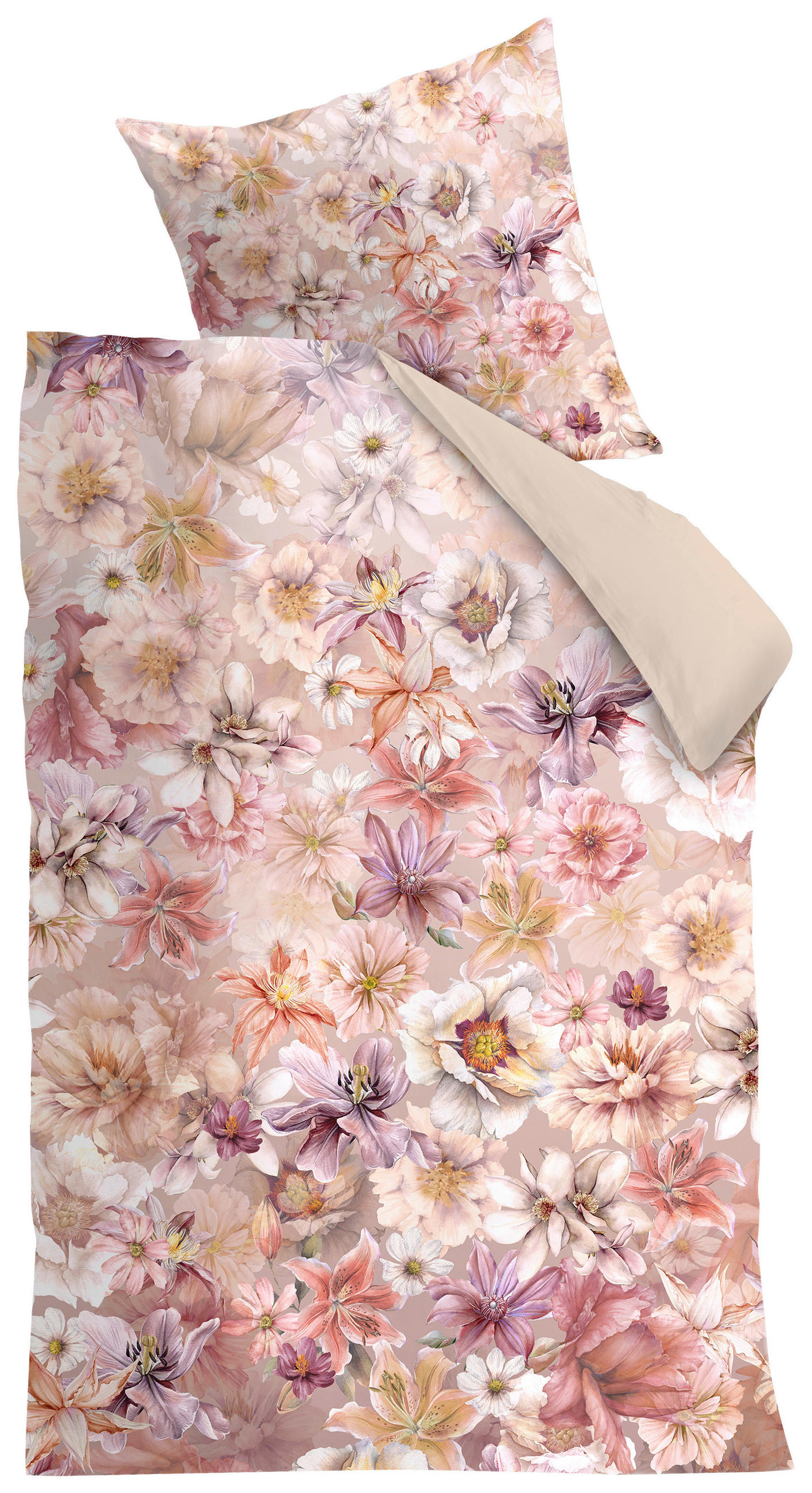 BETTWÄSCHE Fransaro Satin 160/210 cm  - Terracotta, Basics, Textil (160/210cm) - Novel